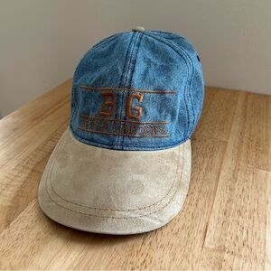 VTG Busch Gardens Denim‎ And Tan Adjustable Hat